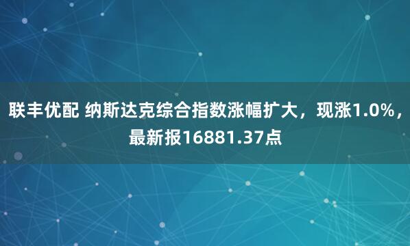 联丰优配 纳斯达克综合指数涨幅扩大，现涨1.0%，最新报16881.37点